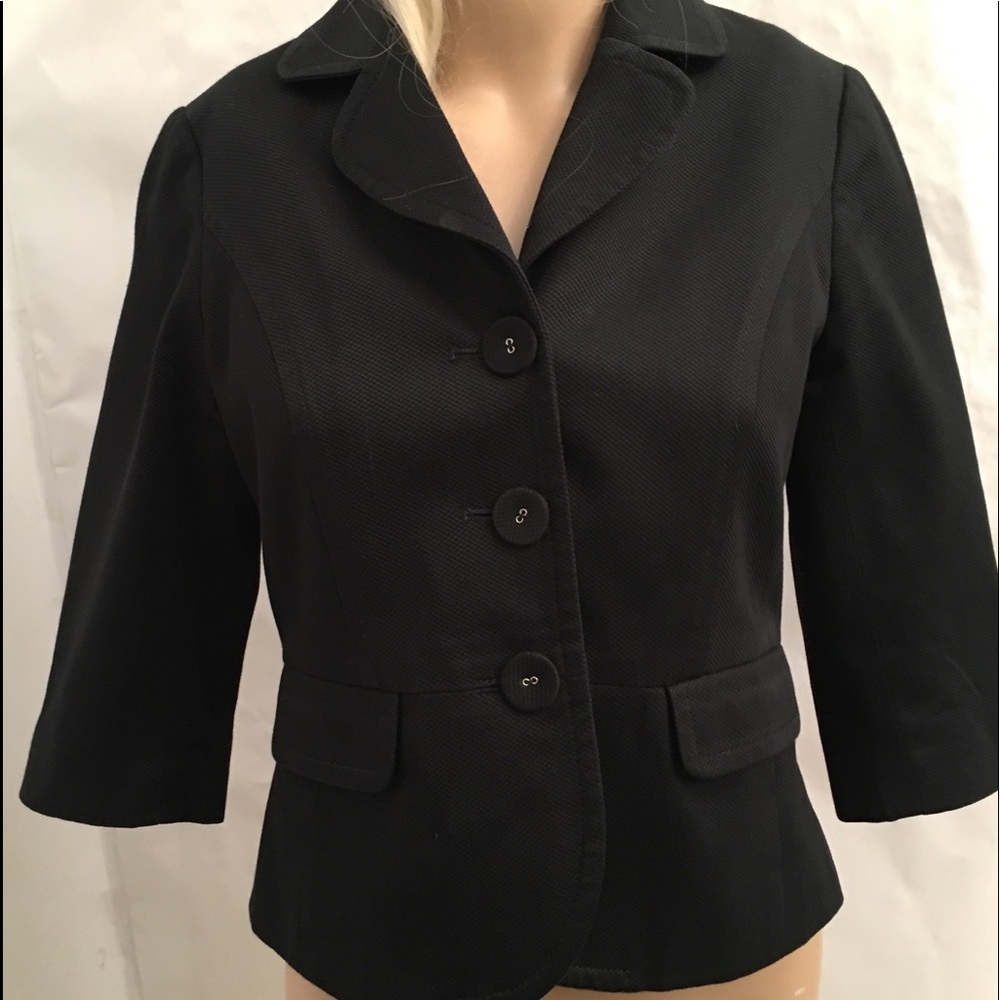 Ann Taylor LOFT Petite Blazer Black Size 4P